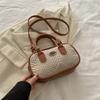 Estilo Coreano Moda para o dia a dia Estilo Hong Kong bolsa de mão retrô 2024 Nova Bolsa tiracolo estilo Ocidental bolsa quadrada pequena bolsa casual