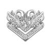 Suministro Directo Transfronterizo de Joyería Popular, Anillos de Pareja Doble Cisne Multicolores Chapados en Oro Blanco, Anillos de Ebay Amazon Europa y América