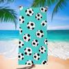 Toalla de playa de fútbol absorbente portátil para adultos Europa, América y Sudamérica toalla de baño transfronteriza fábrica de impresión digital temu generación al por mayor