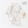 Mameluco digital antibacterial de 10A para bebé, mameluco de algodón puro para recién nacido, traje de una pieza para recién nacidos para todas las estaciones, traje de gateo Clase A