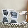 1165 Moda Transfronteriza Lujo Ligero Millonario Retro Cuadrado Cyber Popular Gafas de Sol de Moda para Hombres y Mujeres Fiesta al Aire Libre Combinación con Todo