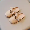 Pantuflas infantiles, nuevo estilo coreano de verano, pantuflas cerradas transpirables para niñas, sandalias casuales de princesa para niñas pequeñas