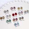 Celebridad en línea arte de uñas huevo de paloma diamante ovalado brillante punta especial forma de diamante joyería de arte de uñas de alta calidad mini accesorios para uñas