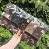 Meias Esportivas de Algodão Meia-Panturrilha Masculinas e Femininas Meifulong na Série de Cores Aveia Fresca e Maillard, 26 Outono/Inverno