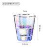 Taza de Agua de Vidrio de Colores Phnom Penh Resistente a Altas Temperaturas Hecha a Mano Estilo Ins Alto Valor de Color Taza con Patrón de Martillo de Colores para el Hogar Celebridad de Internet