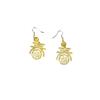 Bolsa de la Suerte de Aretes Florales de Estilo Chino Nuevo, Nuevos Aretes de Gancho Populares, Aretes Niche de Alta Gama, Aretes Únicos, Joyería de Estilo Chino