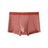 Nuevos Explosiones Ropa Interior para Hombre Boxer Sin Costuras de Seda de Hielo Malla Transpirable Pantalones de Aire Acondicionado Entrepierna Bacteriostática Pantalones Boxer de Cintura Media