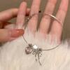 Pulsera de Estrella de Zircón Amor Estilo Dulce para Mujer 2024 Nueva Pulsera de Lazo de Amor Pulsera de Diseño Nicho