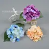 Flores de Hortênsia Simuladas Atacado Casamento Fundo Parede de Flores Arranjo de Flores Cabeça de Hortênsia Altamente Simulada Produção de Guirlanda Nupcial