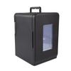 Refrigerador de coche de 15L caja de enfriamiento y calefacción para coche refrigerador de coche superficie de panel transparente mini refrigerador de doble uso para el hogar y el coche