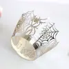 Amazon Home Abóbora Halloween Bolo Borda de Papel Castelo Oco Preto Teia de Aranha Lace Spot Atacado