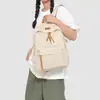 Mochila negra minimalista transfronteriza para estudiantes universitarias, bolsa ligera de gran capacidad para portátil, mochila elegante y mochila escolar