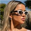 Gafas de sol ojo de gato moda europea y americana gafas de sol de moda para mujer degradado con diamantes gafas de sol redondas con estrellas S8058