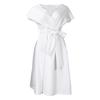 Verano Nuevo Sitio Independiente de Amazon Europeo y Americano Tallas Grandes Sexy para Mujer Cuello en V Profundo Vestido de Falda Amplia Grande Vestido