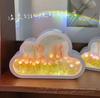 TikTok Mesmo Estilo Diy Nuvens Tulipa Espelho Luz Noturna Ornamentos Luminosos Presente Criativo Dia das Mães 520 Presente