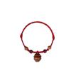 Pulseira de Madeira de Pessegueiro com Caroço para Crianças, Fio Vermelho com Madeira de Pessegueiro e Cinábrio para Proteção e Segurança, Pulseira Anti-Susto do Ano de Nascimento de Adulto
