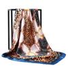 Malásia Nova Cadeia Leopard Print Sade Toe Lenço Quadrado Lenço De Cabelo Casual Das Mulheres
