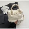 Bolsas de Pelúcia Adequadas para o Inverno, Novas Bolsas de Mão Peludas Fofas de 2026, Bolsas Pequenas Macias de Ombro e Transversais