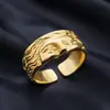 Anillo de media cara de Venus para hombre, estilo minimalista exagerado, anillo para el dedo índice, estilo europeo y americano de moda, anillo abierto