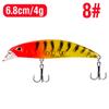 Spearhead Mino Sumergido 6.8cm/4G Señuelo Luya Lanzamiento Largo Hundimiento 10 Colores Señuelo Falso con Cuentas Transfronterizo