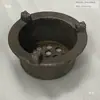 Fogareiro de chá para uma pessoa para uso doméstico, fogareiro externo a carvão, queimando carvão, fogareiro de chá com chama aberta, aparelho para fazer chá, aquecedor de chá, fogareiro à prova de vento