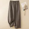 Fotos reales de la colección de otoño 2026: pantalones largos anchos nuevos, adelgazantes, sencillos y cómodos con cintura elástica para mujer