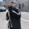 Jaqueta de Algodão com Capuz Moda Coreana Inverno 2025 Nova, Cruzada, Caimento Solto, para Homens e Mulheres, Comprimento Estendido, Acolchoada, Casaco Acima do Joelho