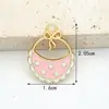 Colgantes de Joyería Esmaltada de Aleación Lindos Dibujos Animados Ropa de Bebé Biberón Pie de Bebé Accesorios para Pulsera Collar Colgante