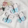 Borboleta Colorida de Tecido Simulada Impressão 3D Acessórios de Adorno de Cabeça Antigos Pacote de Material para Grampo de Cabelo DIY Fotografia Arte Floral