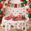 Atmosfera de Festival de Natal Bandeirola de Puxar de Aniversário Elementos de Meia de Natal Faixa de Letras Topper de Bolo Decorações