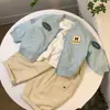 Chaqueta Casual de Primavera para Niños 2026, Abrigo Versátil con Cremallera Estilo Coreano para Niños y Niñas, Ropa Exterior Moderna y Genial