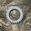Goma para el pelo de cordón de teléfono de fresa y coco para niña, Elegante, Sin marca, No aprieta, Alta elasticidad, Duradera, para mujeres
