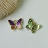 Versión coreana de estilo pastoral, aleación de diamante, gradiente de mariposa, accesorios de bricolaje, pendientes frescos, tocado, material de carcasa de teléfono móvil, venta al por mayor