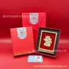 Ouro 999 puro, uma série de estatuetas douradas representando o Deus da Riqueza, perfeitas como presente comercial, ornamento de mesa ou item promocional