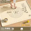 Tapete para Amasar de Grado Alimenticio, Tapete de Silicona Grueso para Empanadillas, Panel y Tapete para Masa, Tabla de Cortar Doméstica, Tabla de Plástico para Estirar Masa