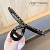 Pinza Geométrica Simple para el Cabello, Pinza de Moda para la Parte Trasera de la Cabeza, Pinza Femenina de Color Café, Accesorio para el Cabello de Pinza de Tiburón de Alta Gama y Exquisito