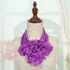 Nuevo Bufanda Creativa de Gasa de Seda de Hielo para Mujer, Bufanda Multifuncional para el Cuello, Accesorio de Moda Floral, Flor de Mano para Baile de Cuadrilla