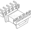 Transformador EO12 Fuente de Alimentación de Alta Frecuencia Esqueleto Horizontal 5+5 Pie en L-1214
