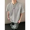 Camiseta de manga curta masculina marca da moda verão solta 2026 novo estilo celebridade da internet moderna ins simples casal casual top