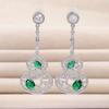 Aretes largos de estilo lujo ligero en forma de calabaza, aguja de plata s925, modernos, elegantes, aretes directos de fábrica