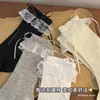 Meias estilo Ballet até a panturrilha para Mulheres, Laço Doce, Renda Fina de Verão, Estilo Coreano, Meias Cinza Slouch