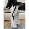 Pantalones cargo de otoño para hombre con bloques de color elegantes, estilo americano, con un ambiente fresco y casual, pantalones de trabajo juveniles de pierna recta holgada