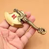 Suministrado directamente por el fabricante: Hacha de la fortuna con cabeza de dragón de cobre, colgante de hacha de cobre portátil auspicioso y seguro, artesanías culturales y creativas de feng shui hechas a medida