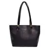 Bolso Retro de Gran Capacidad 2026 Bolso de Hombro Simple y Elegante para Viajes Diarios y Salidas, Bolso Tote Casual de Color Sólido