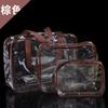 Comércio exterior PVC transparente bolsa cosmética lavagem feminina organização saco de viagem suprimentos armazenamento terno de três peças bolsa de lavagem portátil