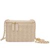 Bolsa Cosmética Simple Caja Bolsa Tejida de Paja Fairy Mori Bolso Tejido Bolso de Playa Bolso de Hombro Único Cruzado