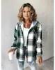 2024 Europeo y Americano Casual Aliexpress Amazon Más Vendido para Mujer Cuadros Grandes Ropa de Abrigo para Mujer Cuadros Otoño e Invierno Nuevo Estilo