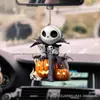 Pingente de carro de Halloween transfronteiriço criativo abóbora jack vampiro decoração chaveiro espelho retrovisor pingente de festa