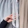 Pantalones Color Leche Dopamina para Mujer, Nuevo Estilo de Verano, Cordón en la Cintura con Encaje, Pantalones Largos Fluidos, Estilo Relajado, Cintura Alta, Pantalones de Pierna Ancha Adelgazantes