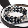 Explosões Jade Esmagado Pipoca Contas Redondas Pulseira de Vidro para Homens e Mulheres Simples Duas Cores Pipoca Esmagada Gelo Pulseira Flash Acessórios Atacado